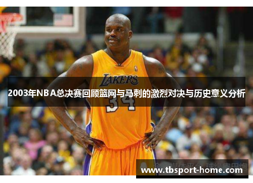2003年NBA总决赛回顾篮网与马刺的激烈对决与历史意义分析